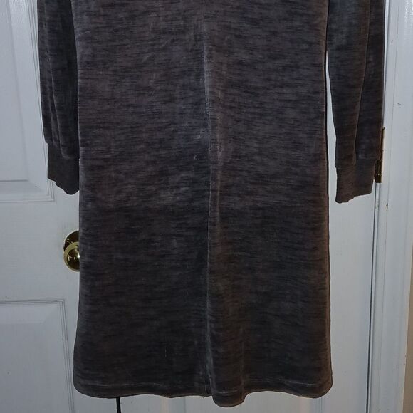 The Limited brown gray super soft cowl neck fall winter casual dress Sz L EUC - Picture 5 of 7
